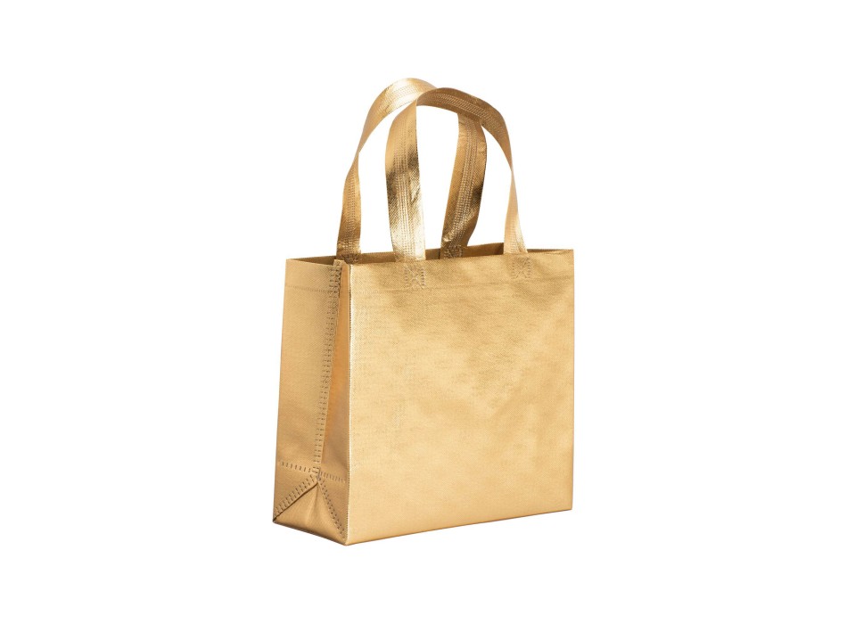 Mini shopper in TNT laminato metallizzata, manici corti e soffietto FullGadgets.com