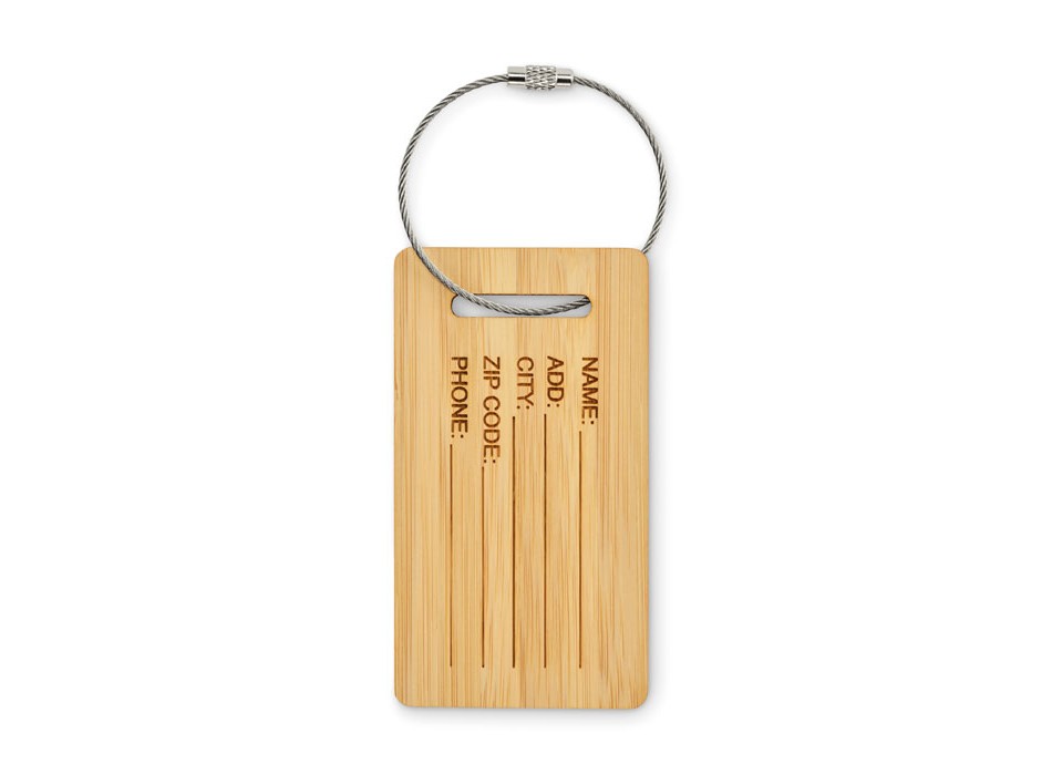 MIO - Etichetta bagagli in bambù FullGadgets.com