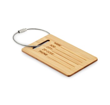 MIO - Etichetta bagagli in bambù FullGadgets.com