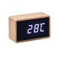Miri Clock - Sveglia In Bamboo Personalizzabile