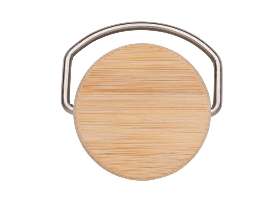 Moderna bottiglia in acciaio con tappo in bambù 700ml FullGadgets.com