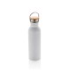 Moderna bottiglia in acciaio con tappo in bambù 700ml FullGadgets.com
