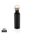 Moderna Bottiglia In Acciaio Personalizzabile Con Tappo In Bambù 700Ml