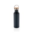 Moderna bottiglia in acciaio con tappo in bambù 700ml FullGadgets.com
