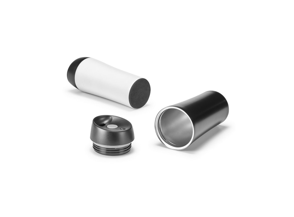 MONARDA. Bicchiere da viaggio in acciaio inox e PP 470 mL FullGadgets.com