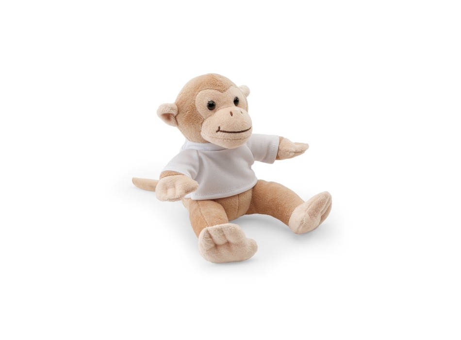 MONKY. Peluche a forma di scimmia con maglietta FullGadgets.com