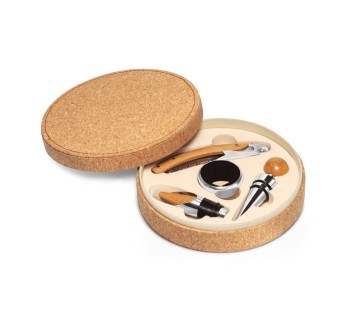 MORETO. Set da vino con 4 utensili in legno e metallo FullGadgets.com