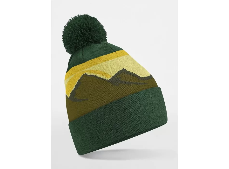 Mountain Peaks Pom Pom Beanie FullGadgets.com