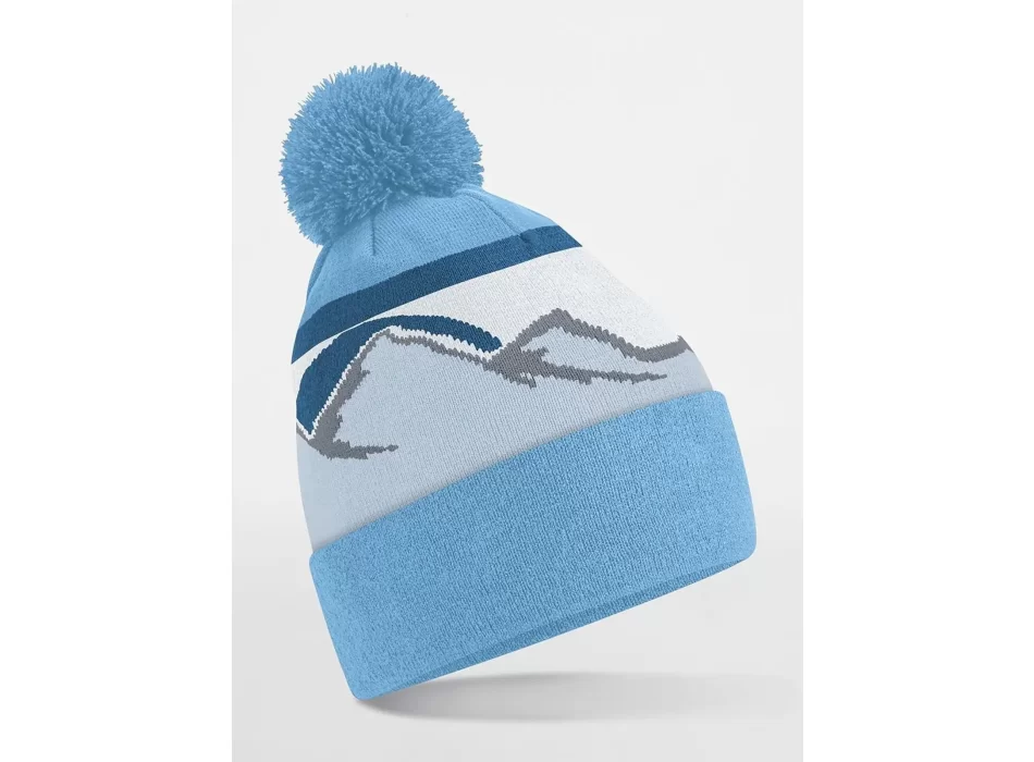 Mountain Peaks Pom Pom Beanie FullGadgets.com