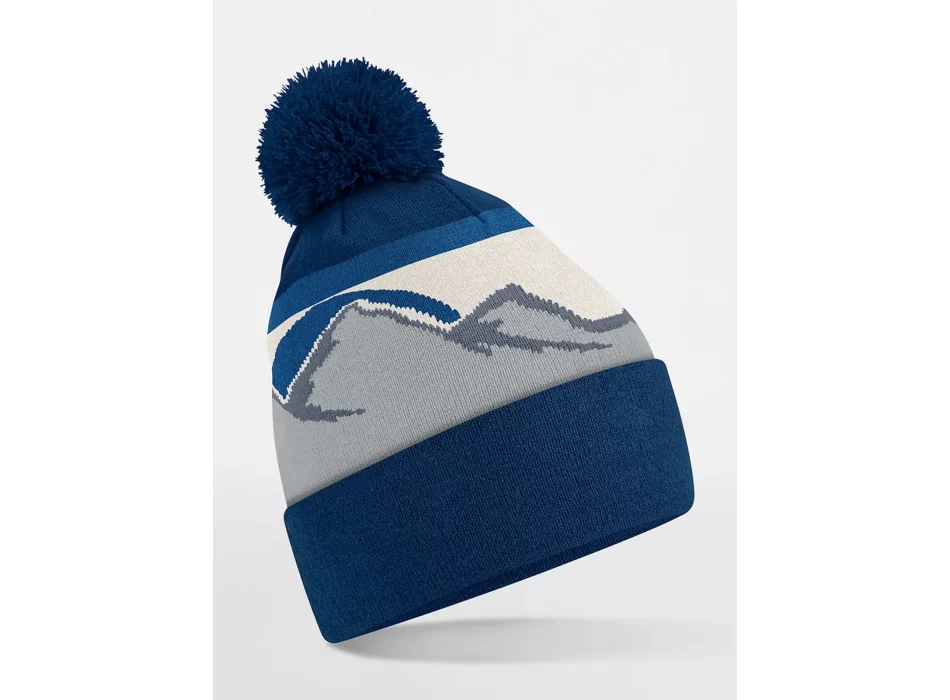 Mountain Peaks Pom Pom Beanie FullGadgets.com