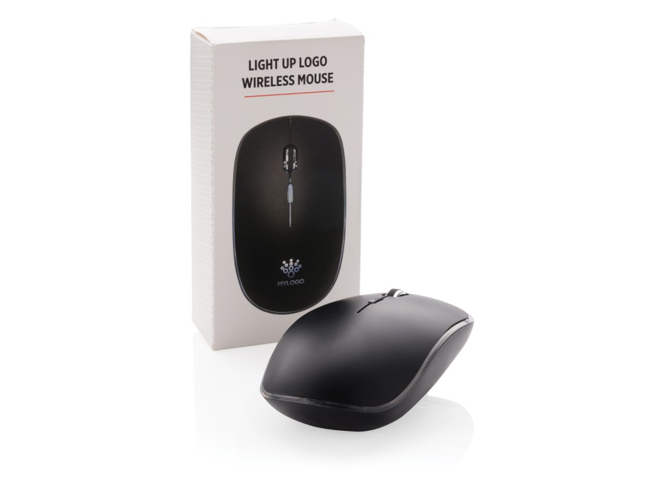 Mouse wireless con logo retroilluminato FullGadgets.com