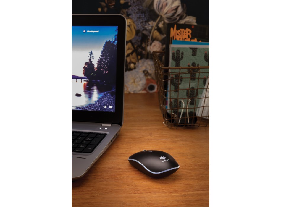 Mouse wireless con logo retroilluminato FullGadgets.com