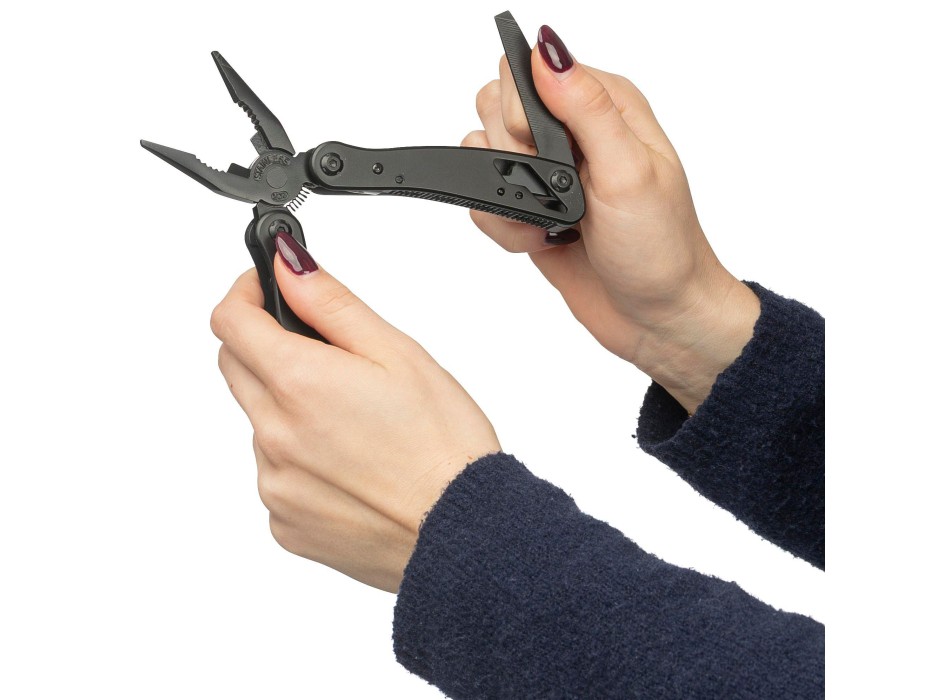 Multi tools 13 funzioni in alluminio nero Ariane FullGadgets.com