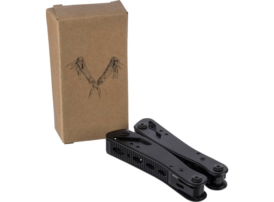 Multi tools 13 funzioni in alluminio nero Ariane FullGadgets.com