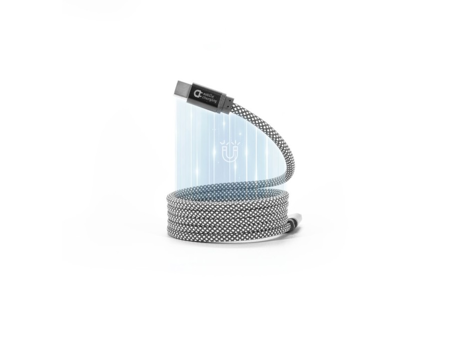 NADELLA. Cavo da USB-C a USB-C (60 W), con cordone intrecciato in poliestere e sistema magnetico per un avvolgimento agevole FullGadgets.com