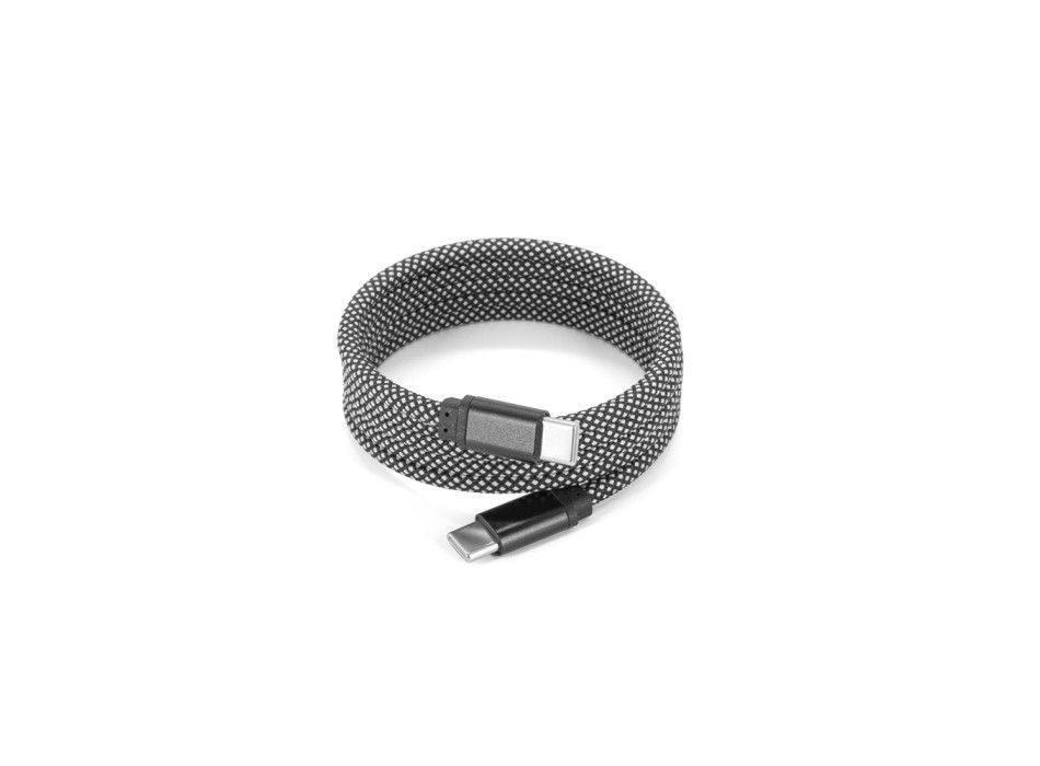 NADELLA. Cavo da USB-C a USB-C (60 W), con cordone intrecciato in poliestere e sistema magnetico per un avvolgimento agevole FullGadgets.com