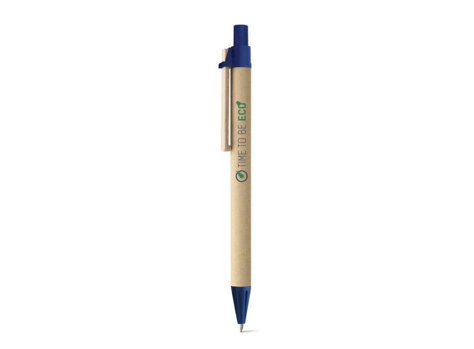 NAIROBI. Penna a sfera in carta kraft e clip in legno FullGadgets.com