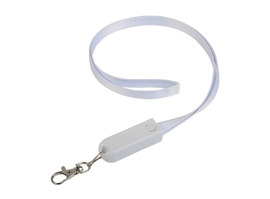 Nastro da collo con moschettone con funzione di cavo di ricarica con prese micro-usb/light FullGadgets.com