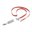 Nastro da collo con moschettone con funzione di cavo di ricarica con prese micro-usb/light FullGadgets.com