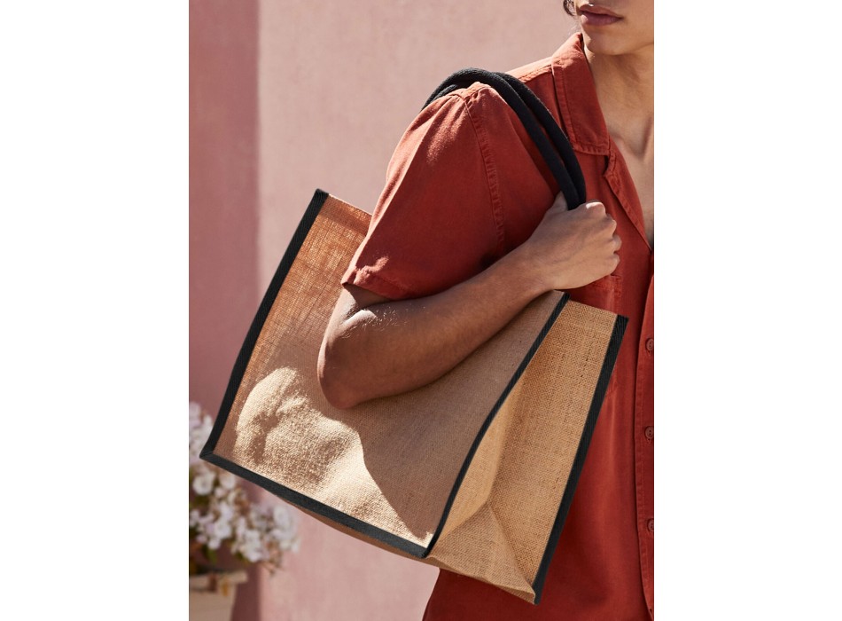 Natural Starched Jute Classic Shopper FullGadgets.com