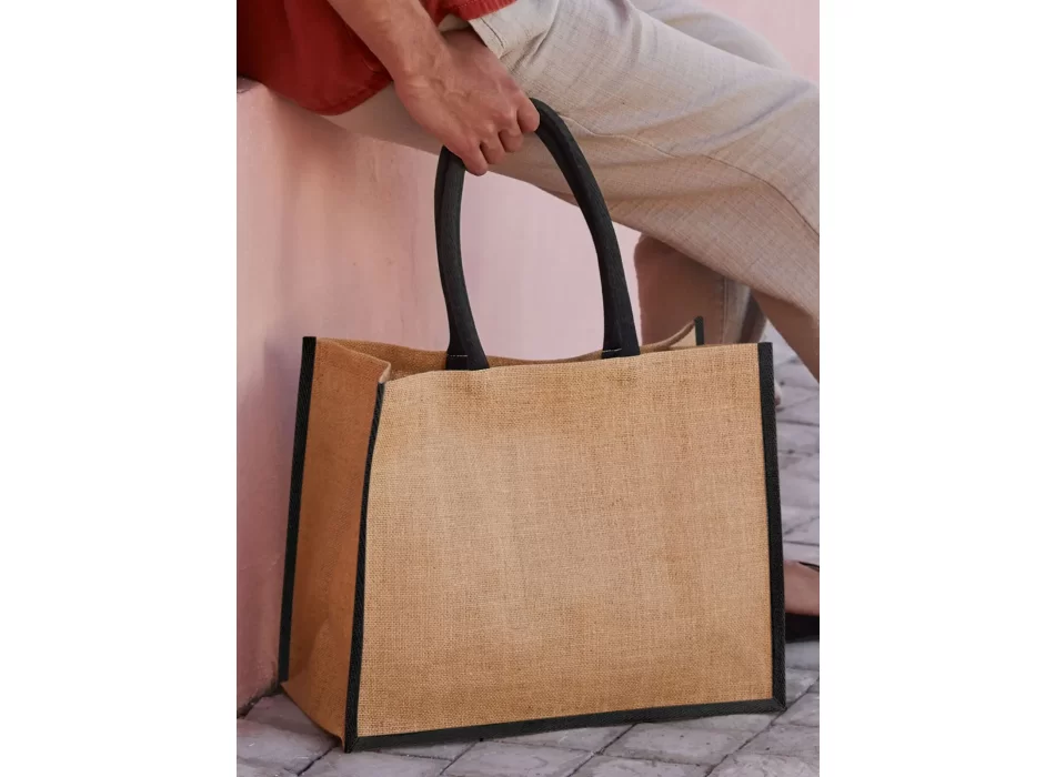 Natural Starched Jute Classic Shopper FullGadgets.com