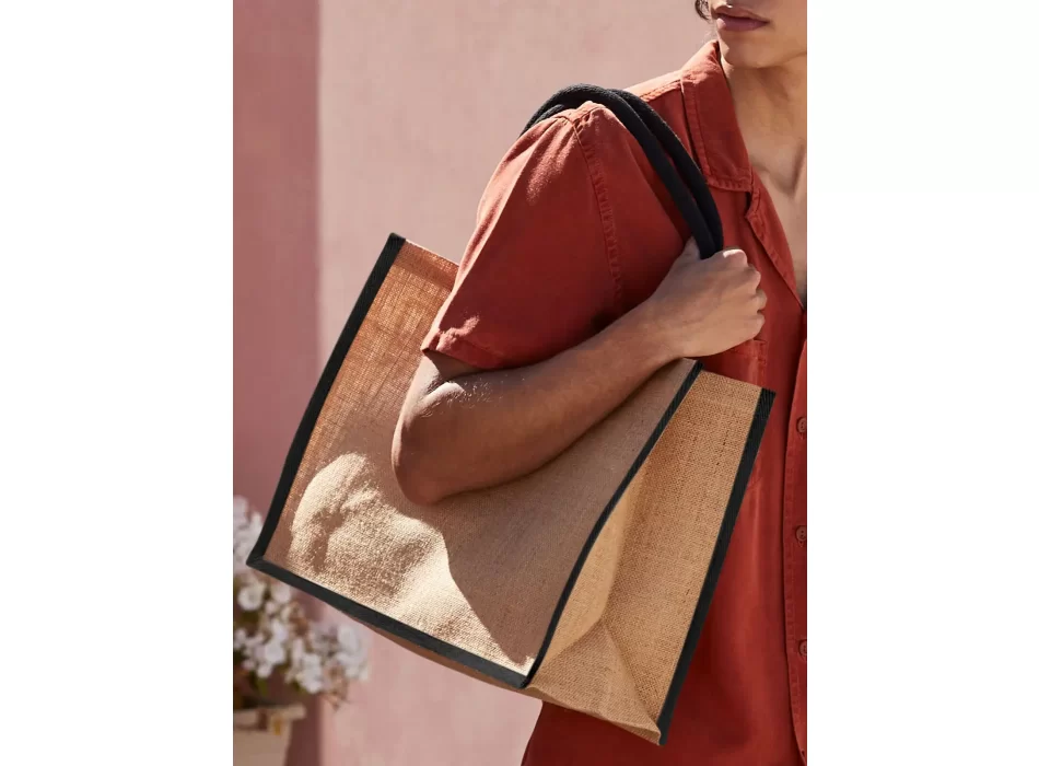 Natural Starched Jute Classic Shopper FullGadgets.com