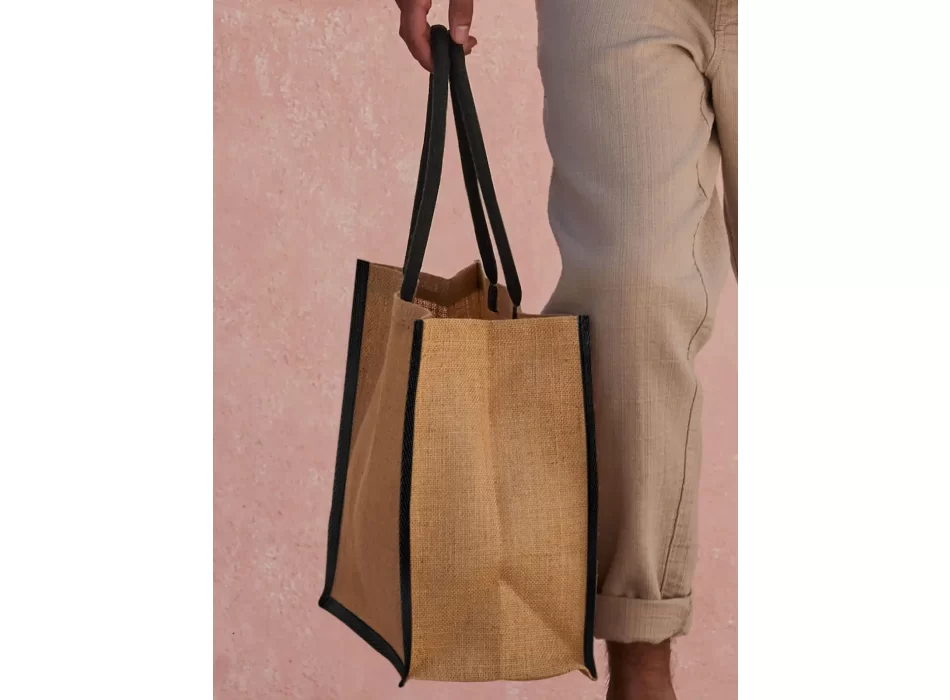 Natural Starched Jute Classic Shopper FullGadgets.com