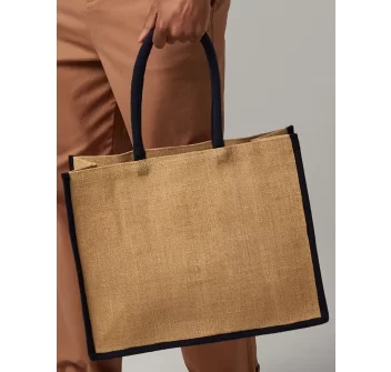Natural Starched Jute Classic Shopper FullGadgets.com
