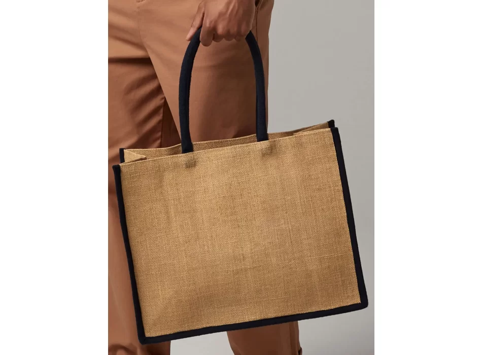 Natural Starched Jute Classic Shopper FullGadgets.com
