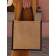 Natural Starched Jute Midi Tote FullGadgets.com