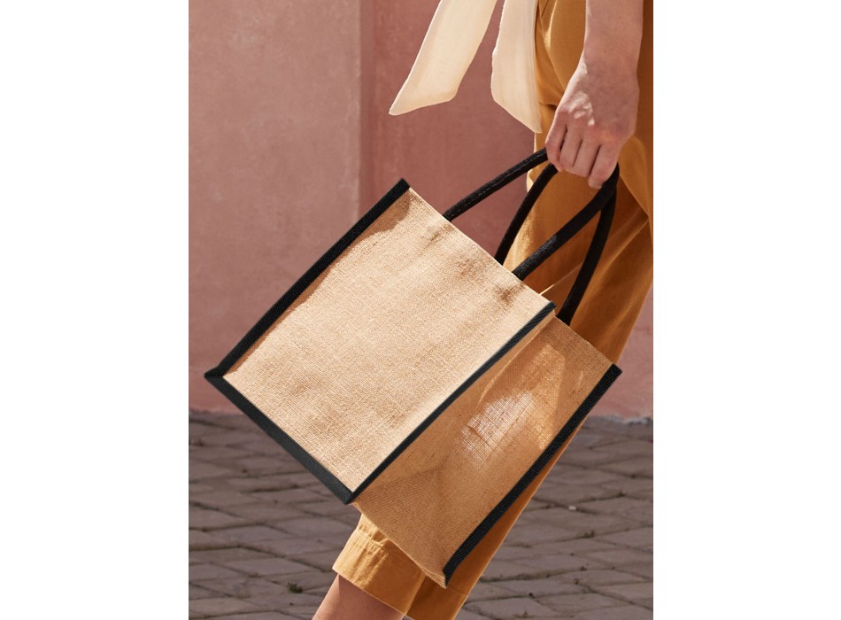 Natural Starched Jute Midi Tote FullGadgets.com