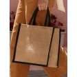 Natural Starched Jute Midi Tote FullGadgets.com