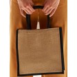 Natural Starched Jute Midi Tote FullGadgets.com