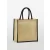 Natural Starched Jute Midi Tote