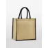 Natural Starched Jute Midi Tote