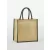 Natural Starched Jute Midi Tote