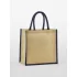 Natural Starched Jute Midi Tote