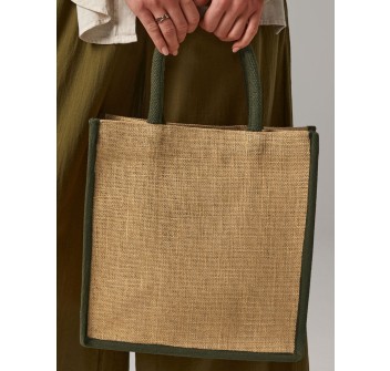 Natural Starched Jute Midi Tote FullGadgets.com