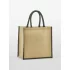 Natural Starched Jute Midi Tote
