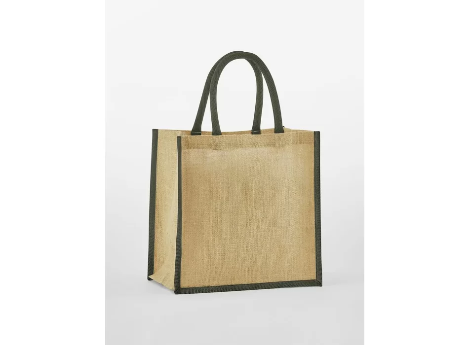 Natural Starched Jute Midi Tote FullGadgets.com