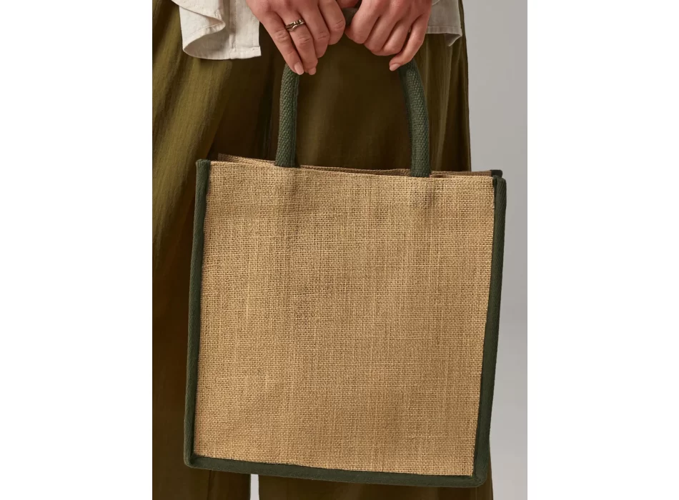Natural Starched Jute Midi Tote FullGadgets.com