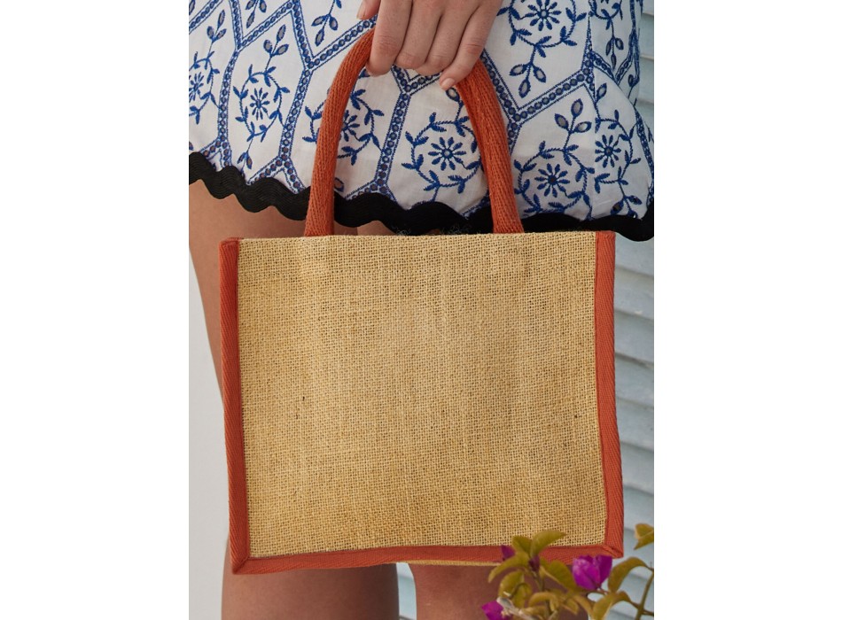 Natural Starched Jute Mini Gift Bag FullGadgets.com