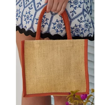 Natural Starched Jute Mini Gift Bag FullGadgets.com