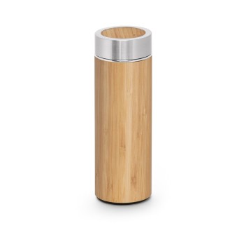 NATUREL. Borraccia termica in bambù e acciaio inox (90% riciclato) 430 mL FullGadgets.com