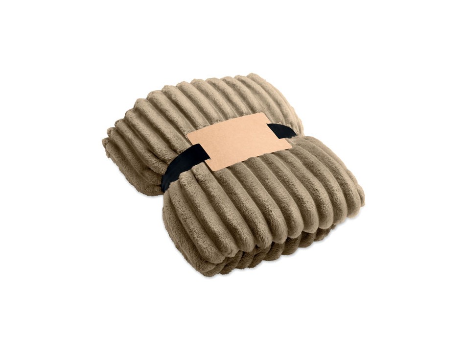 NIEVE - Coperta a righe in pile RPET FullGadgets.com