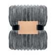 NIEVE - Coperta a righe in pile RPET FullGadgets.com
