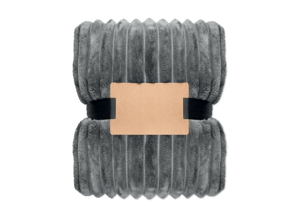 NIEVE - Coperta a righe in pile RPET FullGadgets.com