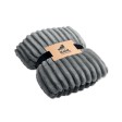 NIEVE - Coperta a righe in pile RPET FullGadgets.com