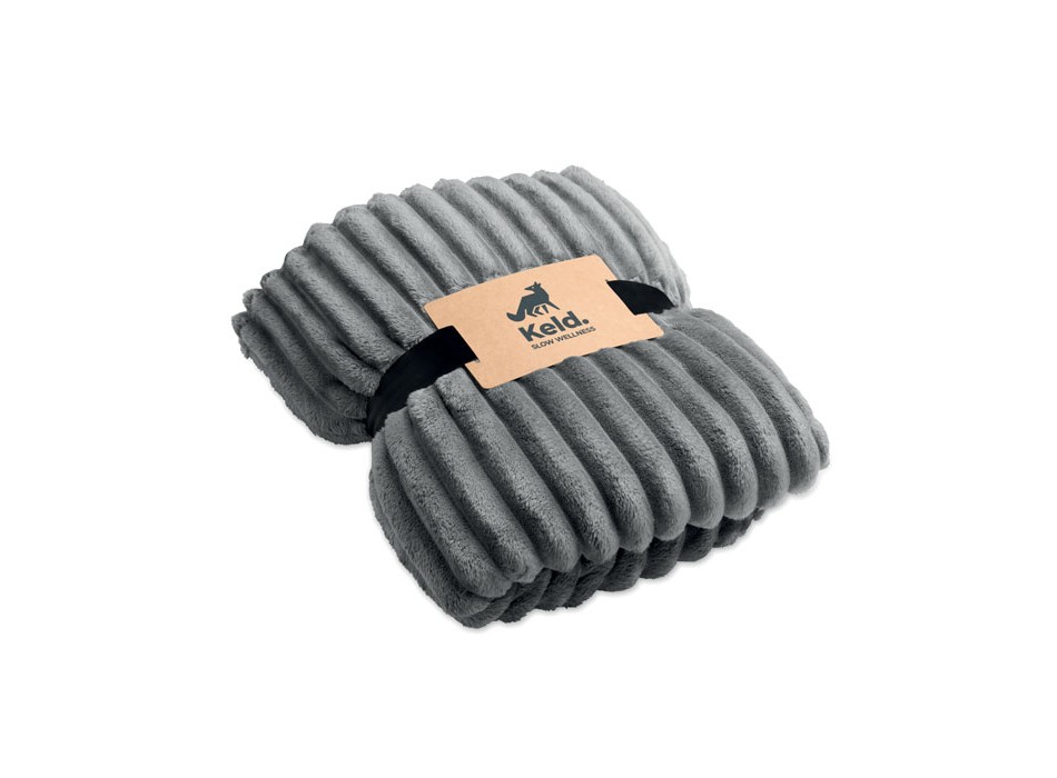 NIEVE - Coperta a righe in pile RPET FullGadgets.com