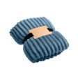 NIEVE - Coperta a righe in pile RPET FullGadgets.com